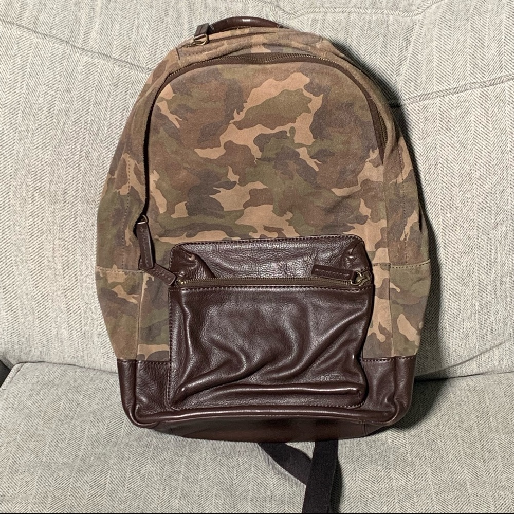 Fossil camo backpack